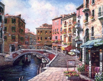 街並み Painting - YXJ183aB ヴェネツィアのシーン
